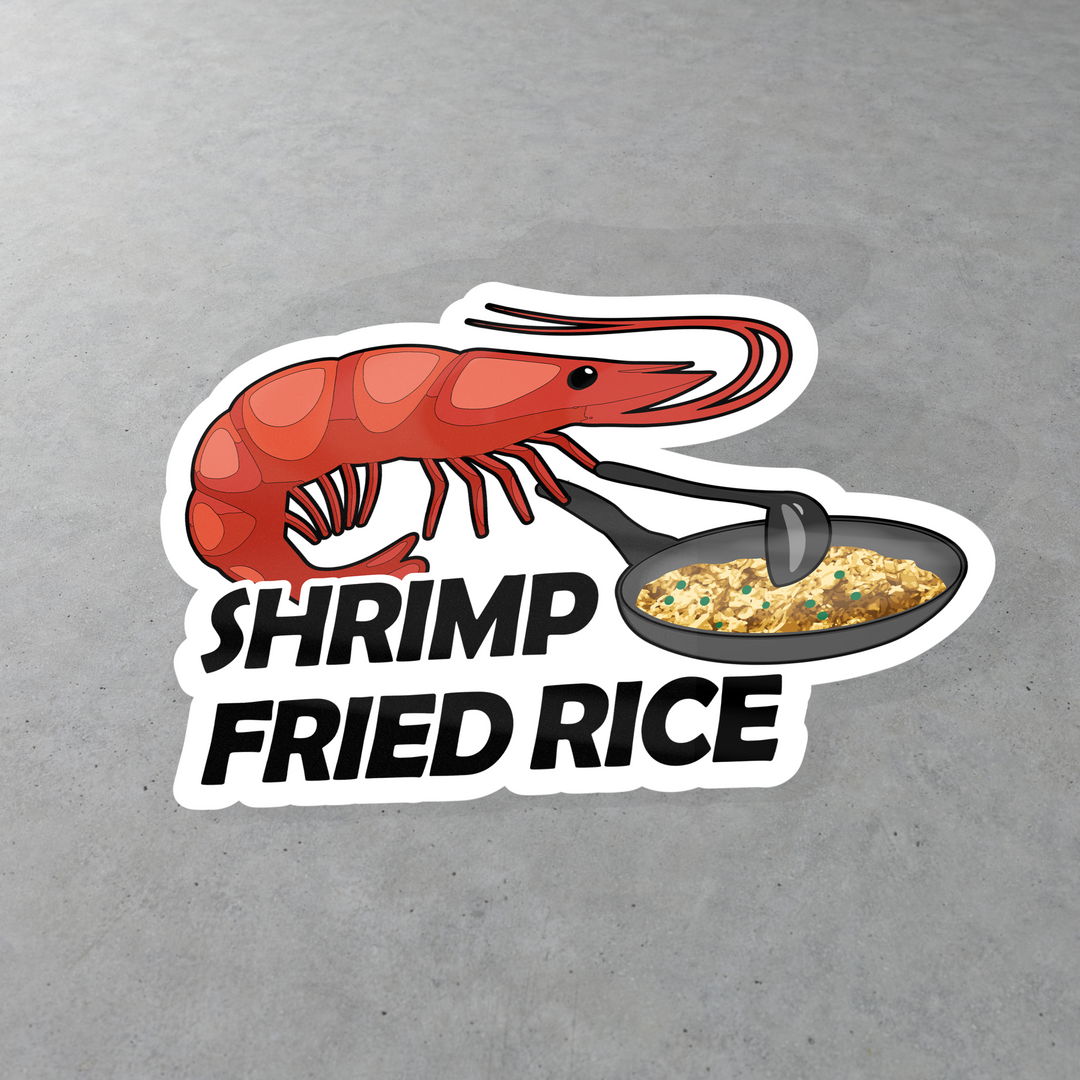 Supreme x shrimp 2024 sticker